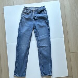 Levi's Women's Wedgie Straight Jeans Blue Denim Size 25